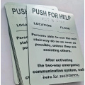 Ada Small Braille Sign With Raised Tactile Graphics